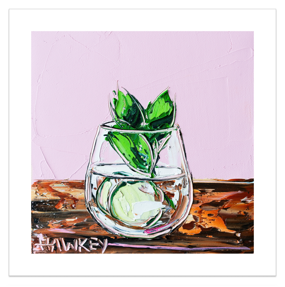 Gin And Tonic With Mint And Cucumber  [Print]