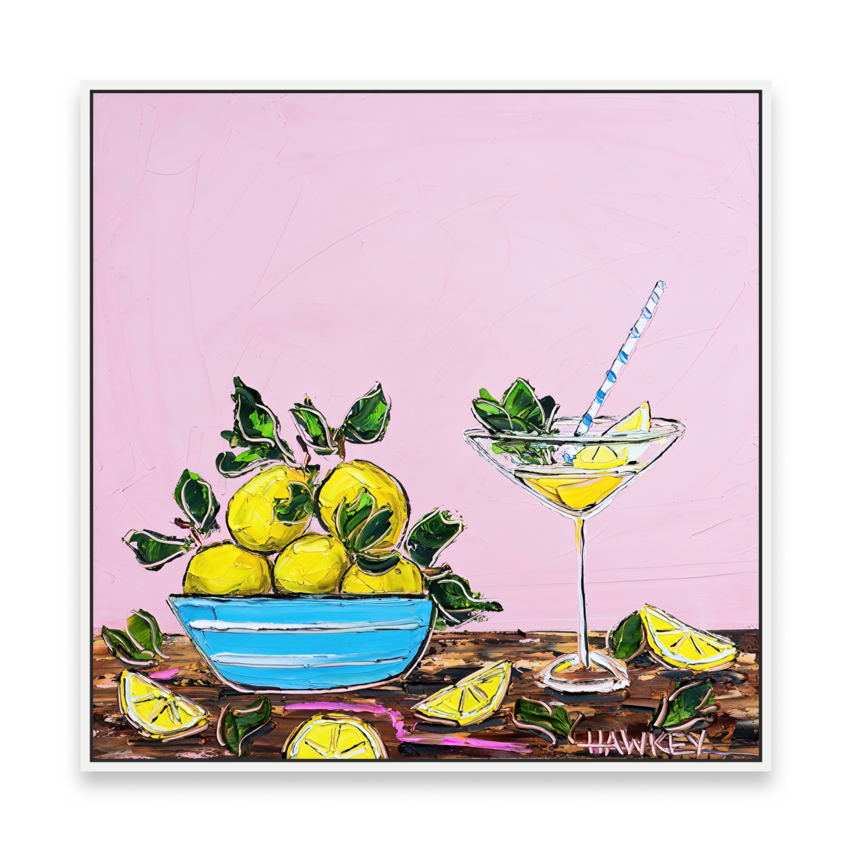 Lemon Bowl And Cocktail  [Print]
