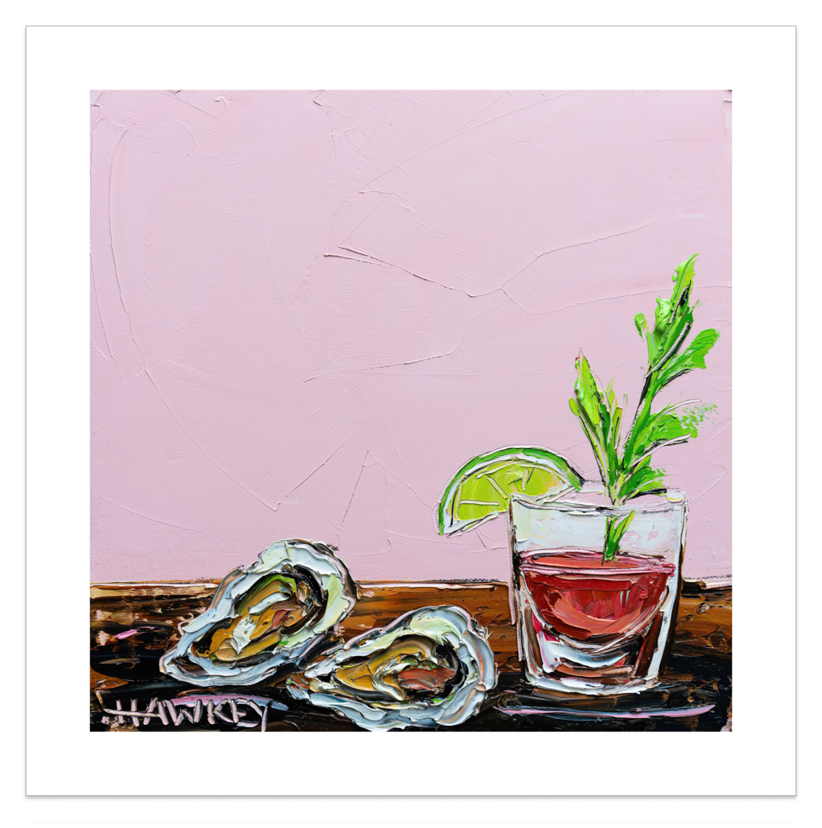 Oysters And Cocktail  [Print]