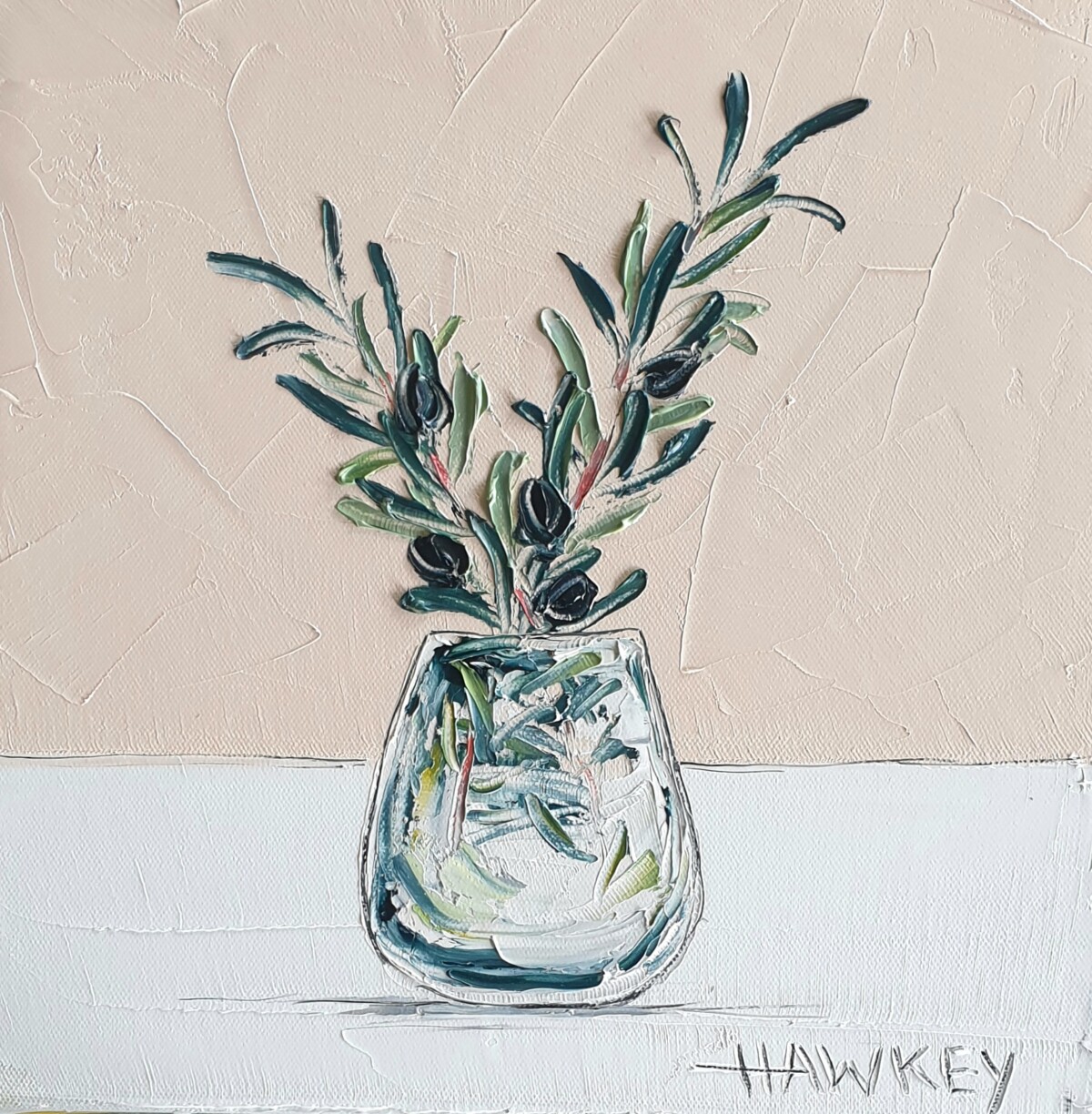 Olive Branches in a Vase